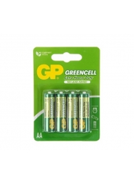 Батарейки солевые GP GreenCell AA/R6G - 4 шт. - Элементы питания - купить с доставкой в Тюмени