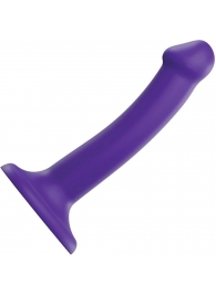 Фиолетовый фаллоимитатор-насадка Strap-On-Me Dildo Dual Density size S - 17 см. - Strap-on-me - купить с доставкой в Тюмени
