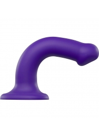 Фиолетовый фаллоимитатор-насадка Strap-On-Me Dildo Dual Density size M - 18 см. - Strap-on-me - купить с доставкой в Тюмени