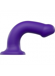 Фиолетовый фаллоимитатор-насадка Strap-On-Me Dildo Dual Density size L - 19 см. - Strap-on-me - купить с доставкой в Тюмени