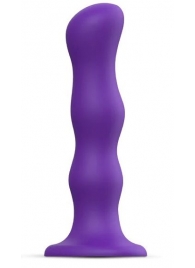 Фиолетовая насадка Strap-On-Me Dildo Geisha Balls size XL - Strap-on-me - купить с доставкой в Тюмени