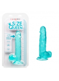 Голубой фаллоимитатор Size Queen 6  - 20,25 см. - California Exotic Novelties
