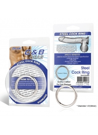 Стальное эрекционное кольцо STEEL COCK RING - 4.5 см. - BlueLine - в Тюмени купить с доставкой