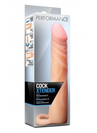 Телесная насадка на пенис Cock Xtender - 17,7 см. - Blush Novelties - в Тюмени купить с доставкой