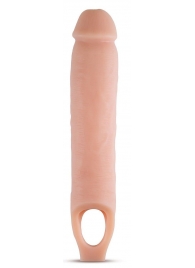 Телесная насадка на пенис 11.5 Inch Cock Sheath Penis Extender - 29,2 см. - Blush Novelties - в Тюмени купить с доставкой
