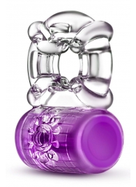 Фиолетовое эрекционное виброкольцо Pleaser Rechargeable C-Ring - Blush Novelties - в Тюмени купить с доставкой