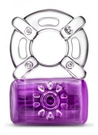 Фиолетовое эрекционное виброкольцо One Night Stand Vibrating C-Ring - Blush Novelties - в Тюмени купить с доставкой
