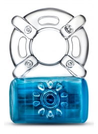 Синее эрекционное виброкольцо One Night Stand Vibrating C-Ring - Blush Novelties - в Тюмени купить с доставкой