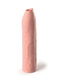 Телесная насадка-удлинитель Uncut Silicone Penis Enhancer - 17,8 см. - Pipedream - в Тюмени купить с доставкой