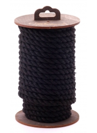 Черная хлопковая веревка для бондажа на катушке - 20 м. - Crazy Handmade - купить с доставкой в Тюмени