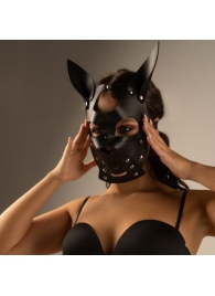 Черная маска  Собака  с ушками - Crazy Handmade - купить с доставкой в Тюмени