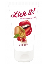 Лубрикант на водной основе Lick it! Cherry с ароматом вишни - 50 мл. - Orion - купить с доставкой в Тюмени