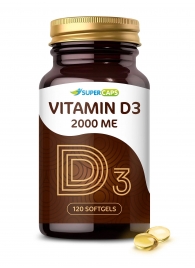 Пищевая добавка SuperCaps VITAMIN D3 2000 ME - 120 капсул - SuperCaps - купить с доставкой в Тюмени