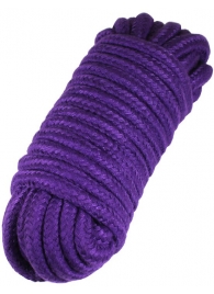 Фиолетовая верёвка для бондажа и декоративной вязки - 10 м. - Eroticon - купить с доставкой в Тюмени