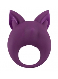 Фиолетовое перезаряжаемое эрекционное кольцо Kitten Kiki - Lola Games - в Тюмени купить с доставкой