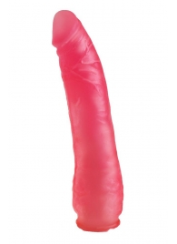 Реалистичная насадка Harness розового цвета - 17 см. - LOVETOY (А-Полимер) - купить с доставкой в Тюмени