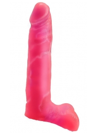 Розовая насадка-фаллос для трусиков Harness - 16,5 см. - LOVETOY (А-Полимер) - купить с доставкой в Тюмени