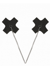 Черные пэстисы-кресты с цепочкой - Джага-Джага - купить с доставкой в Тюмени