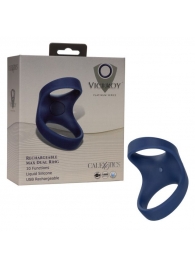 Синее эрекционное виброкольцо Rechargeable Max Dual Ring - California Exotic Novelties - в Тюмени купить с доставкой