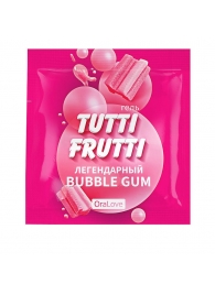 Пробник гель-смазки Tutti-frutti со вкусом бабл-гам - 4 гр. - Биоритм - купить с доставкой в Тюмени