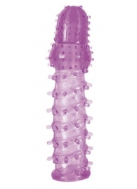 Фиолетовая насадка, удлиняющая половой член, BIG BOY - 13,5 см. - Toyfa Basic - в Тюмени купить с доставкой