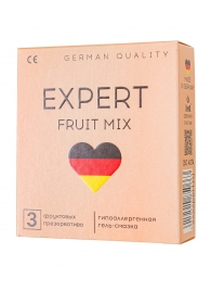 Ароматизированные презервативы EXPERT Fruit Mix - 3 шт. - Expert - купить с доставкой в Тюмени