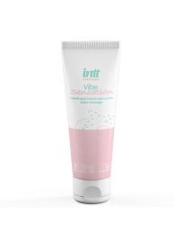 Лубрикант на водной основе Vibe Sensation с клубничным вкусом и легким вибрирующим эффектом - 50 гр. - INTT - купить с доставкой в Тюмени