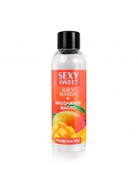 Массажное масло Sexy Sweet Juicy Mango с феромонами и ароматом манго - 75 мл. - Биоритм - купить с доставкой в Тюмени
