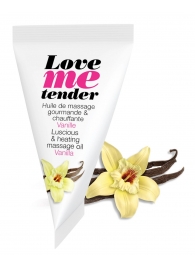 Съедобное согревающее массажное масло Love Me Tender Vanilla с ароматом ванили - 10 мл. - Love to Love - купить с доставкой в Тюмени