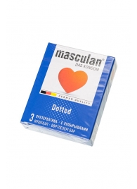 Презервативы с пупырышками Masculan Dotted - 3 шт. - Masculan - купить с доставкой в Тюмени