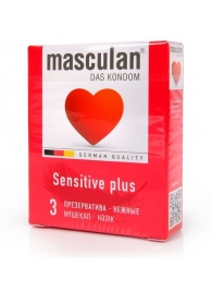Презервативы Masculan Sensitive plus - 3 шт. - Masculan - купить с доставкой в Тюмени