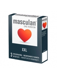 Презервативы увеличенного размера Masculan XXL - 3 шт. - Masculan - купить с доставкой в Тюмени