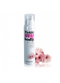 Массажная хрустящая пенка Tickle My Body Cherry Blossom с ароматом вишневого цвета - 150 мл. - Love to Love - купить с доставкой в Тюмени