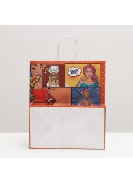 Подарочный крафтовый пакет Pop Art» - 32х19,5х37 см. - Сима-Ленд - купить с доставкой в Тюмени