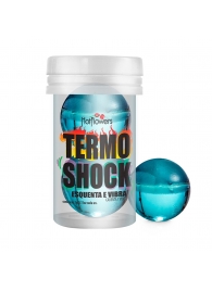 Интимный гель Termo Shock Hot Ball с разогревающе-покалывающим эффектом (2 шарика по 3 гр.) - HotFlowers - купить с доставкой в Тюмени