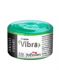 Возбуждающий крем Vibra с эффектом вибрации - 3,5 гр. - HotFlowers - купить с доставкой в Тюмени