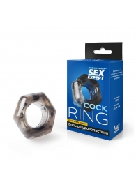 Дымчатое эрекционное кольцо в форме гайки - Sex Expert - в Тюмени купить с доставкой