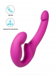 Розовый безремневой страпон Share Lite - Fun Factory - купить с доставкой в Тюмени