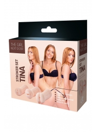 Набор из 3 мастурбаторов The Girl Next Door Tina - Dream Toys - в Тюмени купить с доставкой