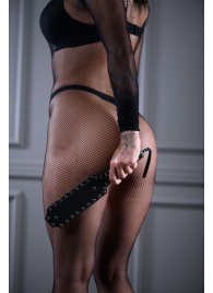 Кожаная шлепалка Sex Game с заклепками - 33 см. - БДСМ Арсенал - купить с доставкой в Тюмени