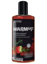 Разогревающее масло WARMup Strawberry - 150 мл. - Joy Division - купить с доставкой в Тюмени
