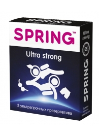 Ультрапрочные презервативы SPRING ULTRA STRONG - 3 шт. - SPRING - купить с доставкой в Тюмени