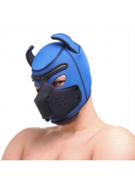 Синяя неопреновая БДСМ-маска Puppy Play - Сима-Ленд - купить с доставкой в Тюмени
