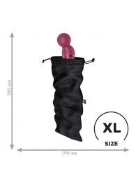 Черный мешочек для хранения игрушек Treasure Bag XL - Satisfyer - купить с доставкой #SOTBIT_REGIONS_UF_V_REGION_NAME#