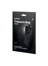 Черный мешочек для хранения игрушек Treasure Bag XL - Satisfyer - купить с доставкой #SOTBIT_REGIONS_UF_V_REGION_NAME#