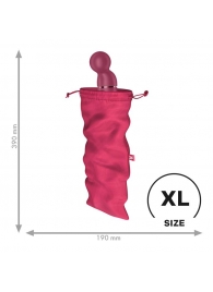 Розовый мешочек для хранения игрушек Treasure Bag XL - Satisfyer - купить с доставкой #SOTBIT_REGIONS_UF_V_REGION_NAME#