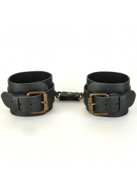 Черные кожаные наручники IDEAL - Sitabella - купить с доставкой в Тюмени