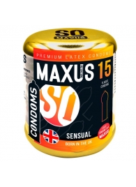 Презервативы анатомической формы Maxus Sensual - 15 шт. - Maxus - купить с доставкой в Тюмени