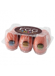 Набор из 6 мастурбаторов-яиц Tenga Egg Variety Pack V - Tenga - в Тюмени купить с доставкой