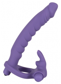 Фиолетовая насадка на пенис для анальной стимуляции партнёрши - Orion - в Тюмени купить с доставкой